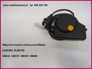 WŁĄCZNIK KOSIARKI ELEKTRYCZNEJ MAKITA ELM3300/3700